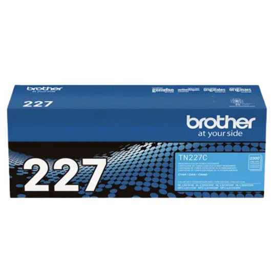 Brother TN227C (TN227C) Cyan Toner Cartridge - Genuine & Remanufactured