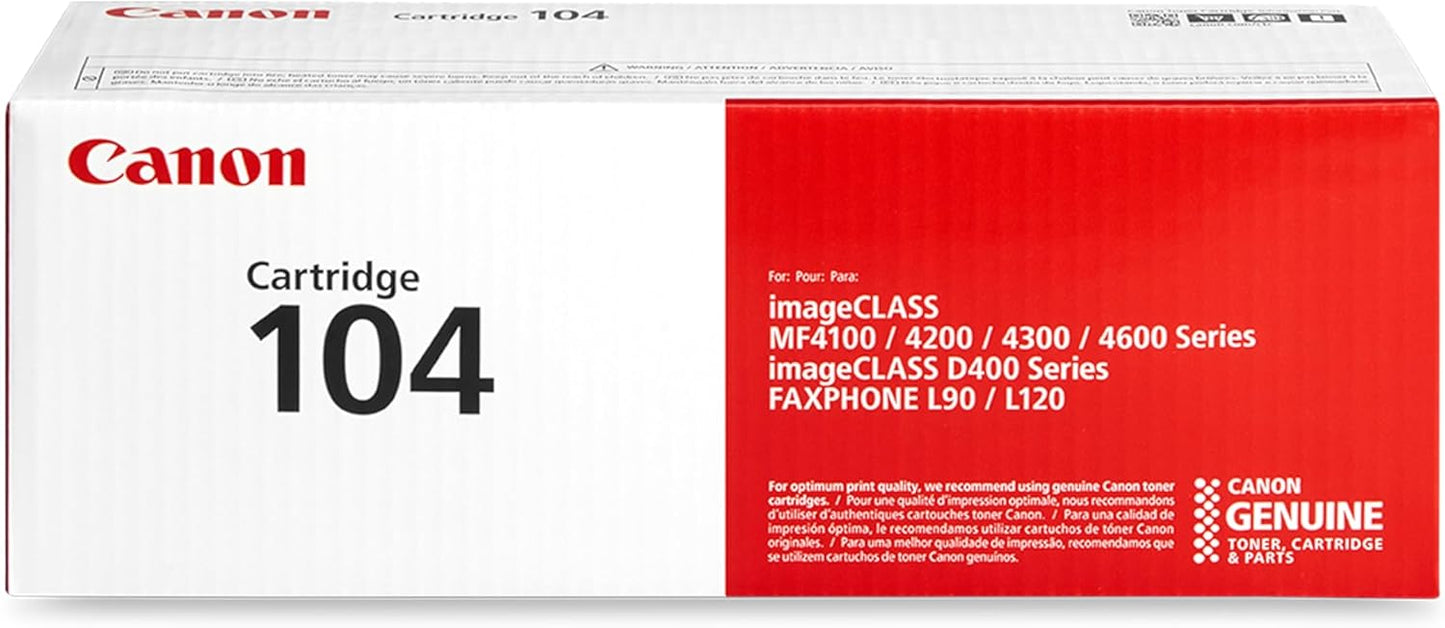 Canon 104 Black Toner Cartridge - Genuine & Remanufactured