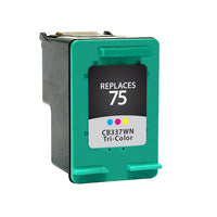 HP 75 (CB337WN) Tri-Color Inkjet Cartridge - Genuine & Remanufactured