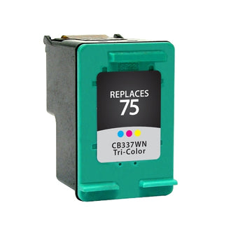 compare product HP 75 (CB337WN) Tri-Color Inkjet Cartridge - Genuine & Remanufactured