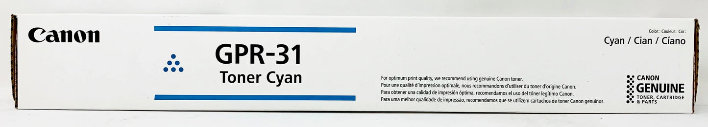 Canon GPR-31  Cyan Copier Cartridge - Genuine & Remanufactured