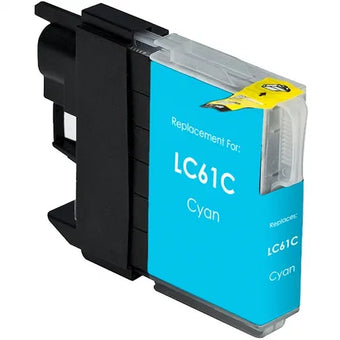 compare product Brother LC61C Cyan Toner Cartridge - Genuine & Remanufactured