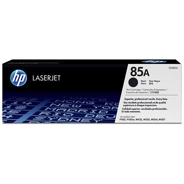 HP 85A (CE285A) Black Toner Cartridge — Genuine & Remanufactured