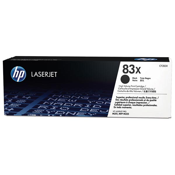HP 83X (CF283X) Black Toner Cartridge - Genuine & Remanufactured