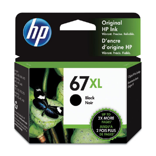HP 67XL (3YM57AN) Black Toner Cartridge - Genuine & Remanufactured
