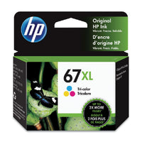 HP 67XL (3YM58AN) Tri-Color Toner Cartridge - Genuine & Remanufactured