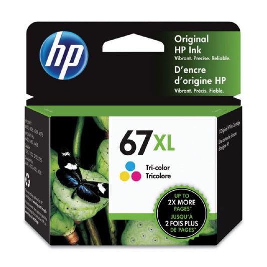 HP 67XL (3YM58AN) Tri-Color Toner Cartridge - Genuine & Remanufactured