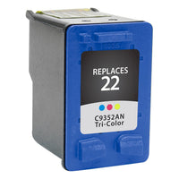 HP 22 (C9352AN) Tri-Color Cartridge - Genuine & Remanufactured