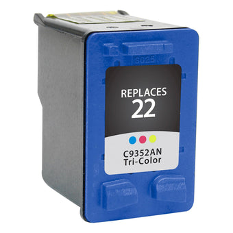 compare product HP 22 (C9352AN) Tri-Color Cartridge - Genuine & Remanufactured