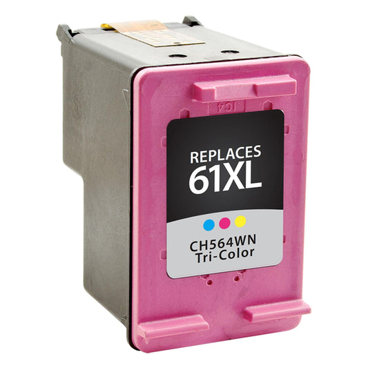 HP 61XL Tri-Color Ink Cartridge - Genuine & Remanufactured