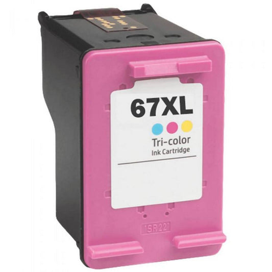 HP 67XL (3YM58AN) Tri-Color Toner Cartridge - Genuine & Remanufactured