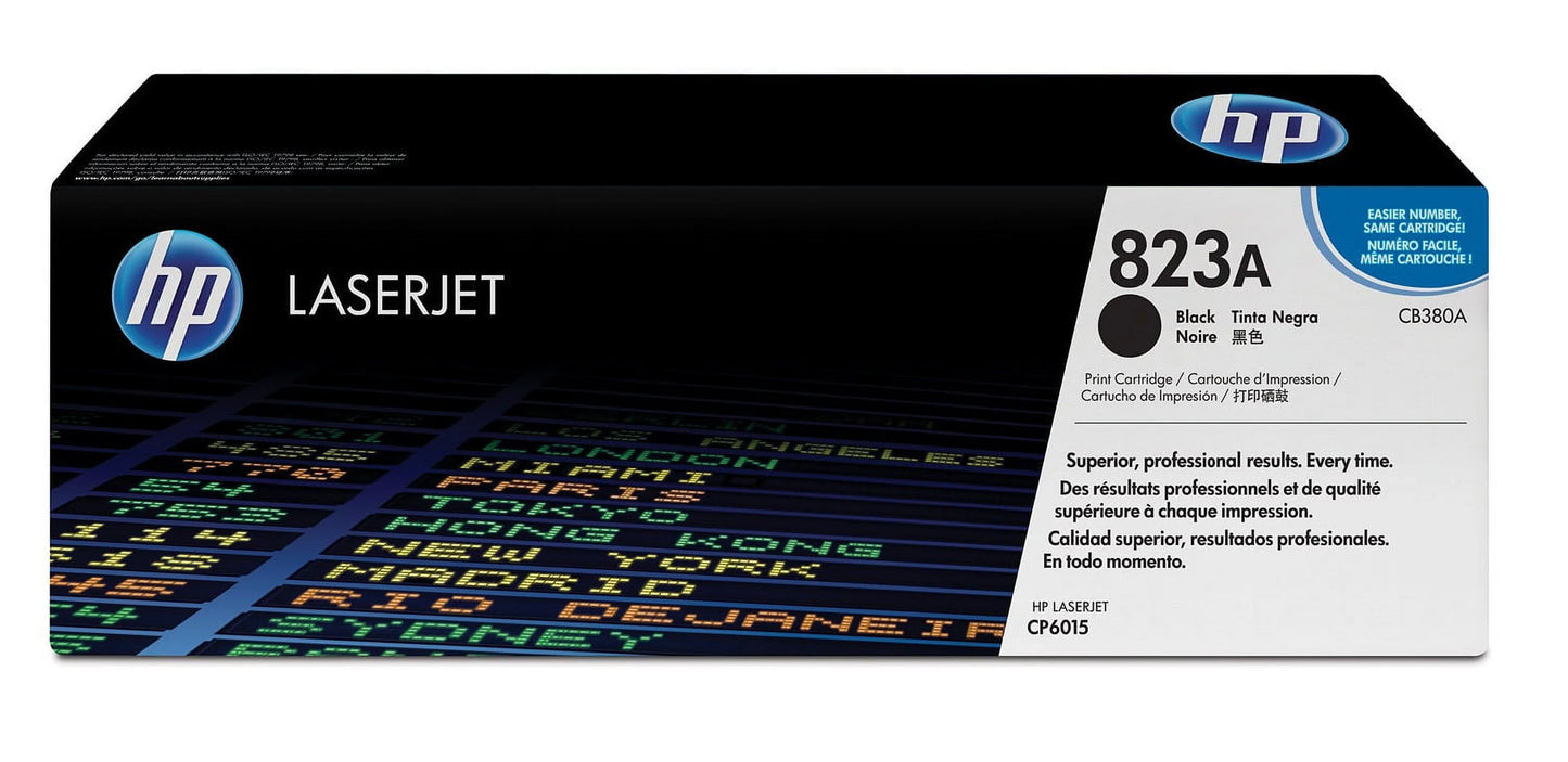 HP 823A (CB380A) Black Toner Cartridge - Genuine & Remanufactured