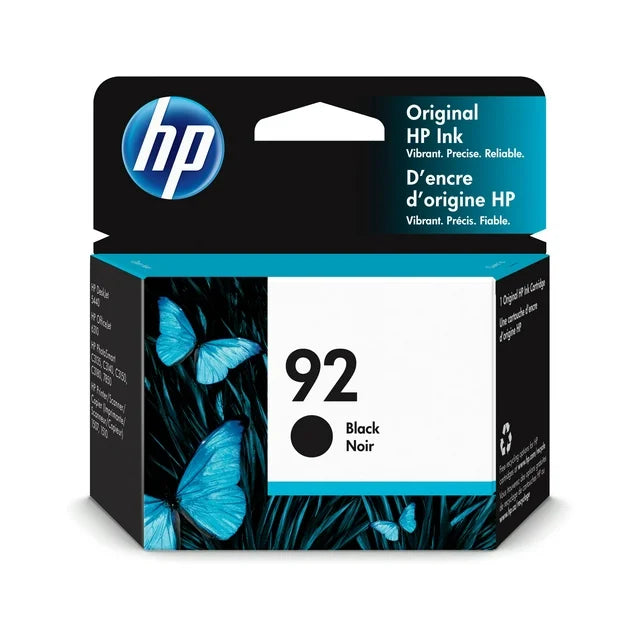 HP 92 (C9362WN) Black Ink Cartridge - Genuine & Remanufactured