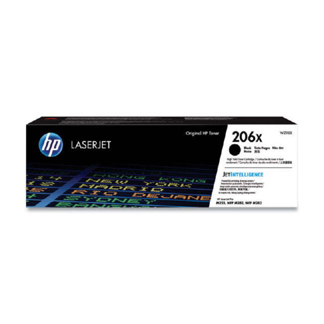 HP 206X (W2110X) Black Toner Cartridge - Genuine & Remanufactured