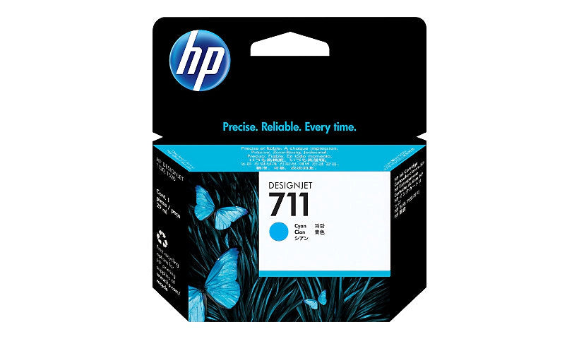 HP 711A Cyan Inkjet Cartridge - Genuine & Remanufactured