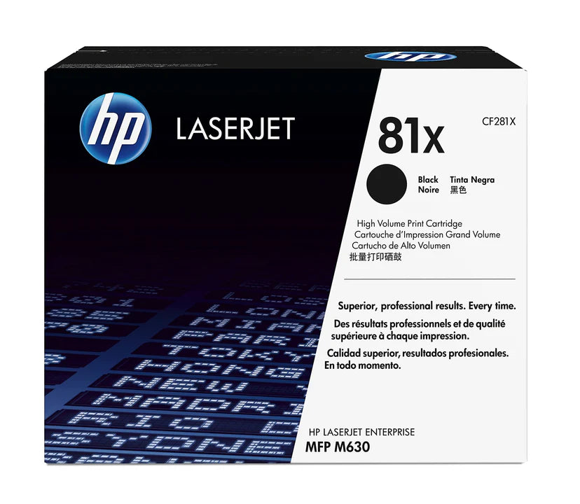HP 81X (CF281X) Black Toner Cartridge - Genuine & Remanufactured