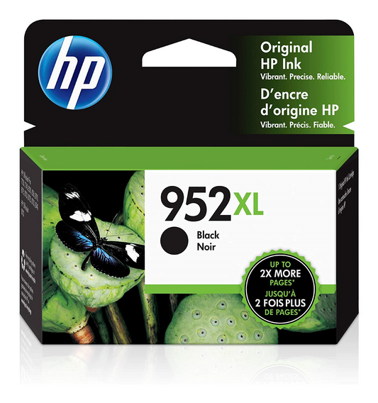 HP 952XL Black Ink Cartridge - Genuine & Remanufactured