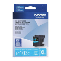 Brother LC103C Cyan Inkjet Cartridge - Genuine & Remanufactured
