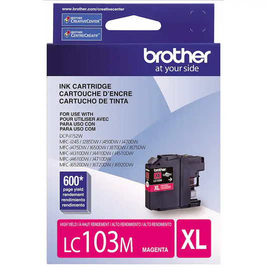 Brother LC103M Magenta Inkjet Cartridge - Genuine & Remanufactured