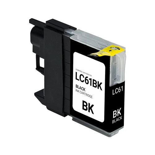 Brother LC61BK Black Toner Cartridge - Genuine & Remanufactured
