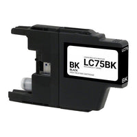 Brother LC75BK Black Inkjet Cartridge - Genuine & Remanufactured