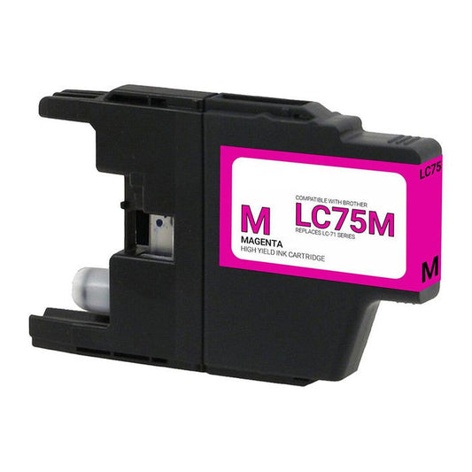 Brother LC75M Magenta Inkjet Cartridge - Genuine & Remanufactured