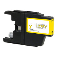 Brother LC75Y Yellow Inkjet Cartridge - Genuine & Remanufactured