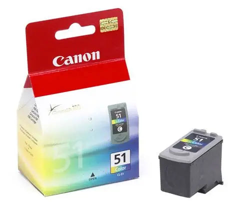 Canon CL-51 High Capacity Tri-Color Inkjet Cartridge - Genuine & Remanufactured