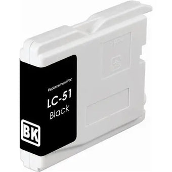 compare product Brother LC51BK Black ink cartridge - Genuine & remanufactured