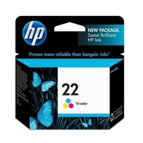 HP 22 (C9352AN) Tri-Color Cartridge - Genuine & Remanufactured