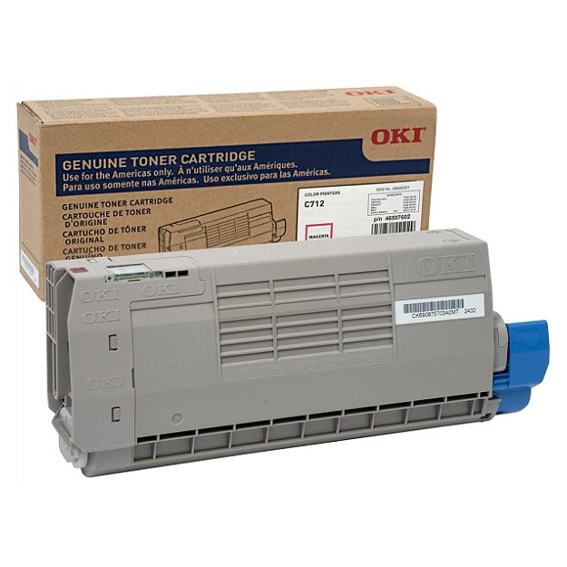 Okidata 46507602 Magenta Toner Cartridge - Genuine & Remanufactured