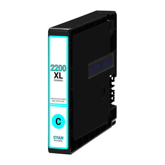 Canon PGI-2200XL Cyan Ink Tank - Genuine & Remanufactured