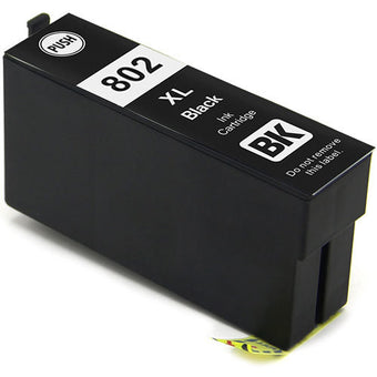 compare product Epson Remanufactured T802XL120 High Yield  Black Ink Cartridge
