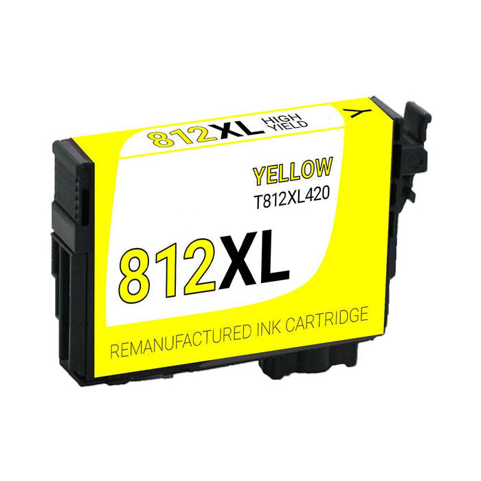 Epson Remanufactured T812XL420S (T812XL) Yellow Ink Cartridge