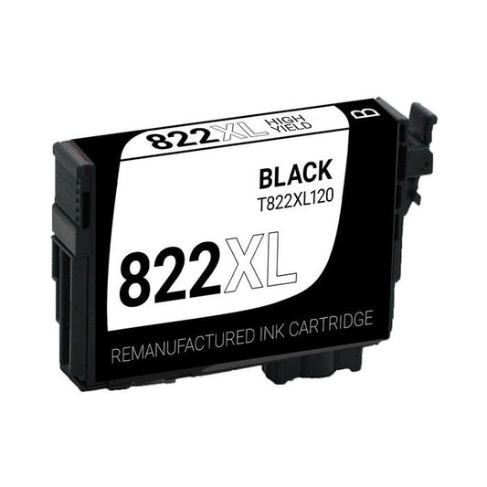 Epson T822XL120S (T822XL)  Black Ink Cartridge - Genuine & Remanufactured