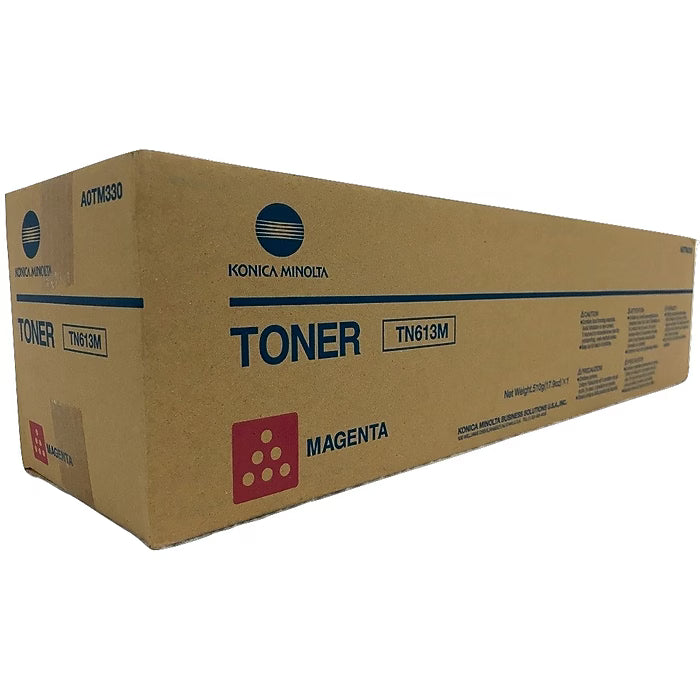 Konica Minolta TN613M Magenta Toner Cartridge - Genuine & Remanufactured