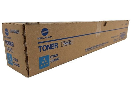 Konica Minolta TN216C Cyan Toner Cartridge - Genuine & Remanufactured