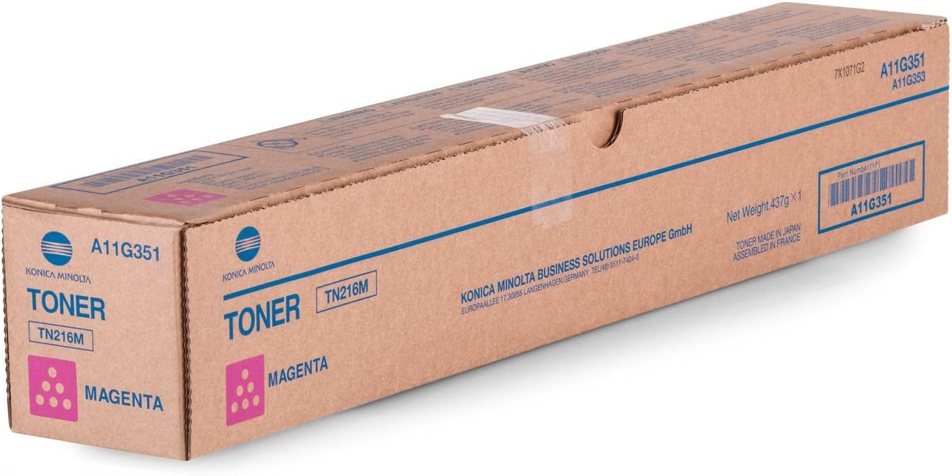 Konica Minolta TN216M Magenta Toner Cartridge - Genuine & Remanufactured