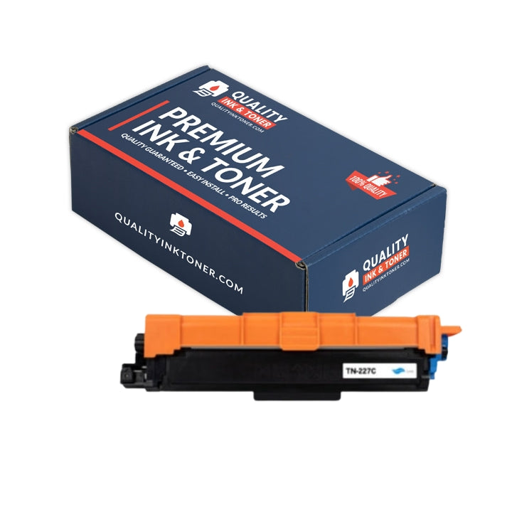 Brother TN227C (TN227C) Cyan Toner Cartridge - Genuine & Remanufactured