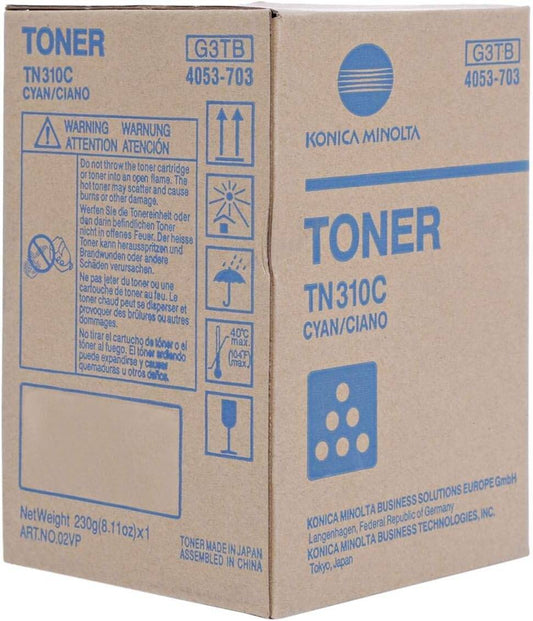 Konica Minolta TN310C Cyan Toner - Genuine & Remanufactured