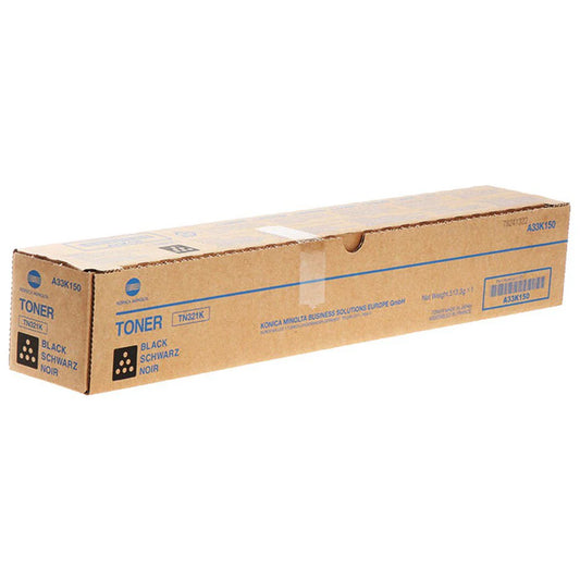 Konica Minolta TN321K Black Toner Cartridge - Genuine & Remanufactured