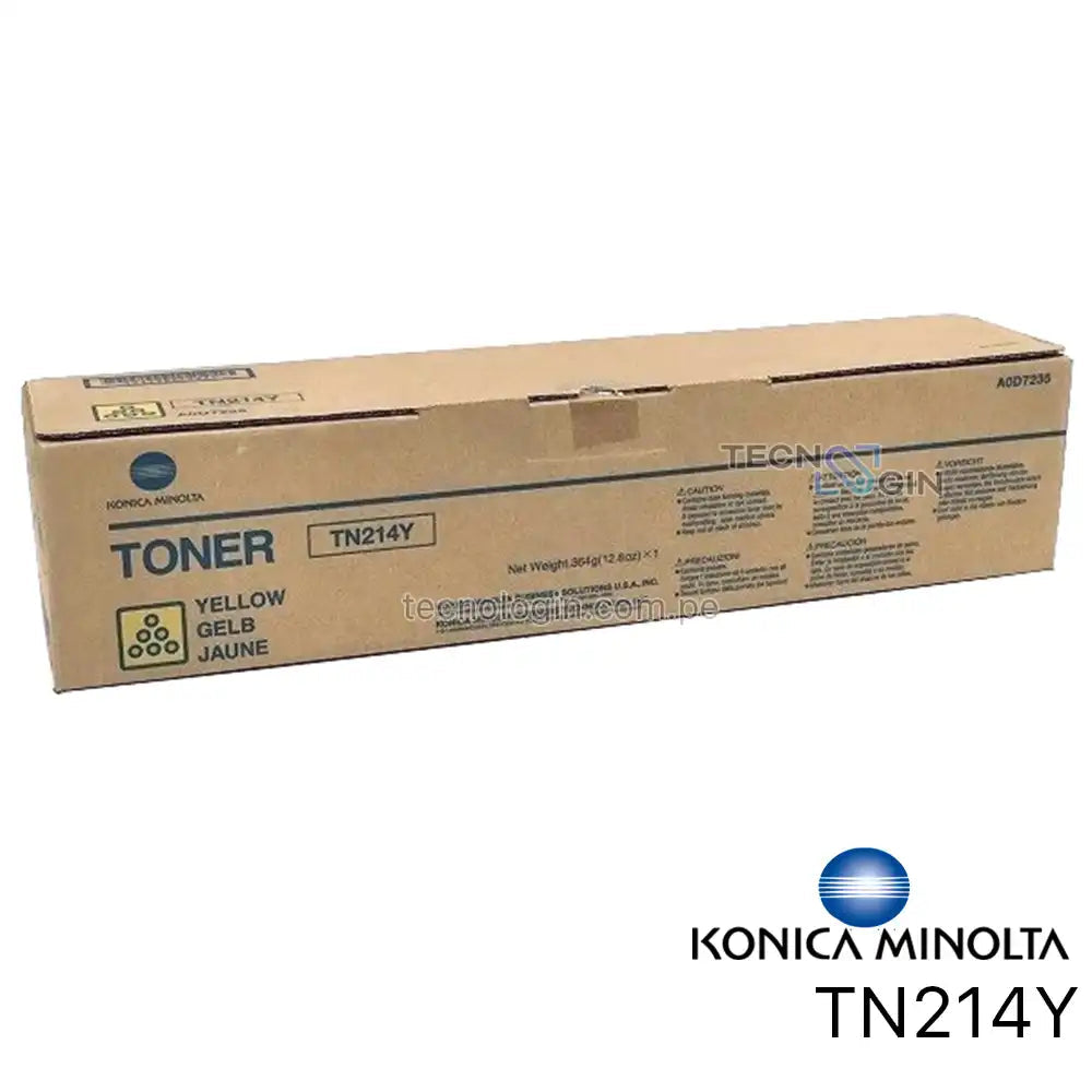 Konica Minolta TN-214Y Yellow Toner - Genuine & Remanufactured