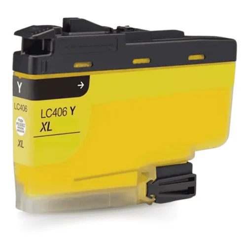 Brother LC406XLYS Yellow Ink Cartridge - Genuine & Remanufactured