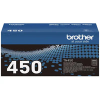 Brother TN450 Black Toner Cartridge — Genuine & Remanufactured