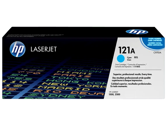 HP C9701A (HP 121A) Cyan Toner Cartridge - Genuine & Remanufactured