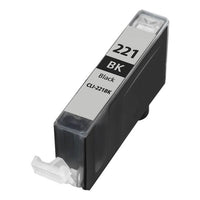 Canon CLI-221BK Black Inkjet Cartridge - Genuine & Remanufactured