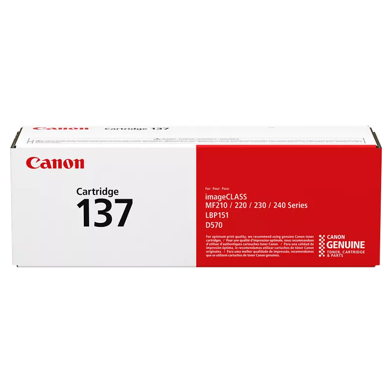 Canon 137 (9435B001AA) Black Toner Cartridge - Genuine & Remanufactured