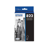 Epson T822XL120S (T822XL)  Black Ink Cartridge - Genuine & Remanufactured