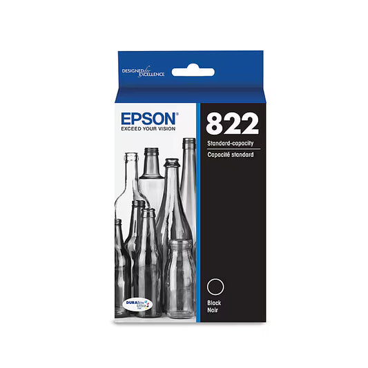 Epson T822XL120S (T822XL)  Black Ink Cartridge - Genuine & Remanufactured