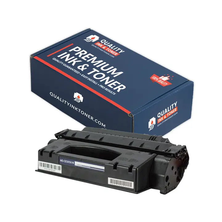 HP 05X (CE505X) Black Toner Cartridge — Genuine & Remanufactured